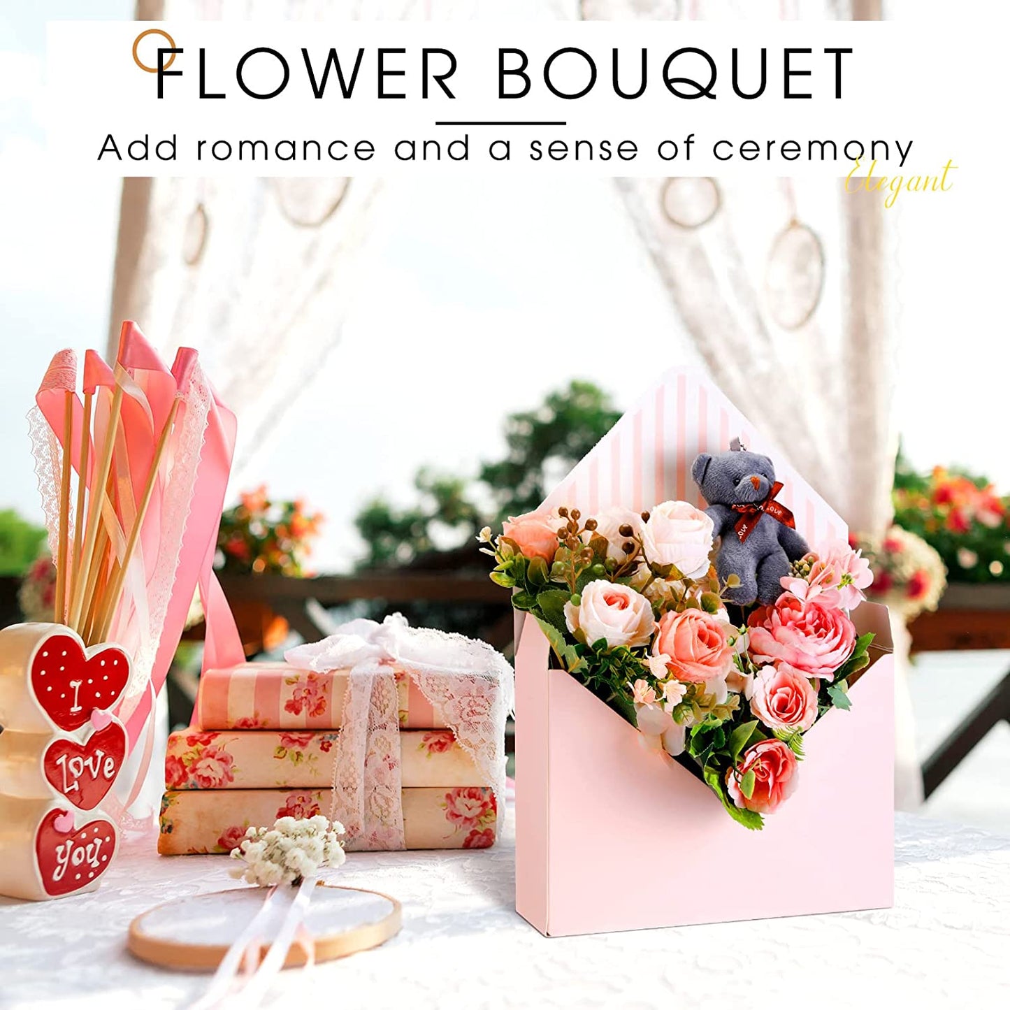 Valentine's Day Flower Bouquet Gift Packaging