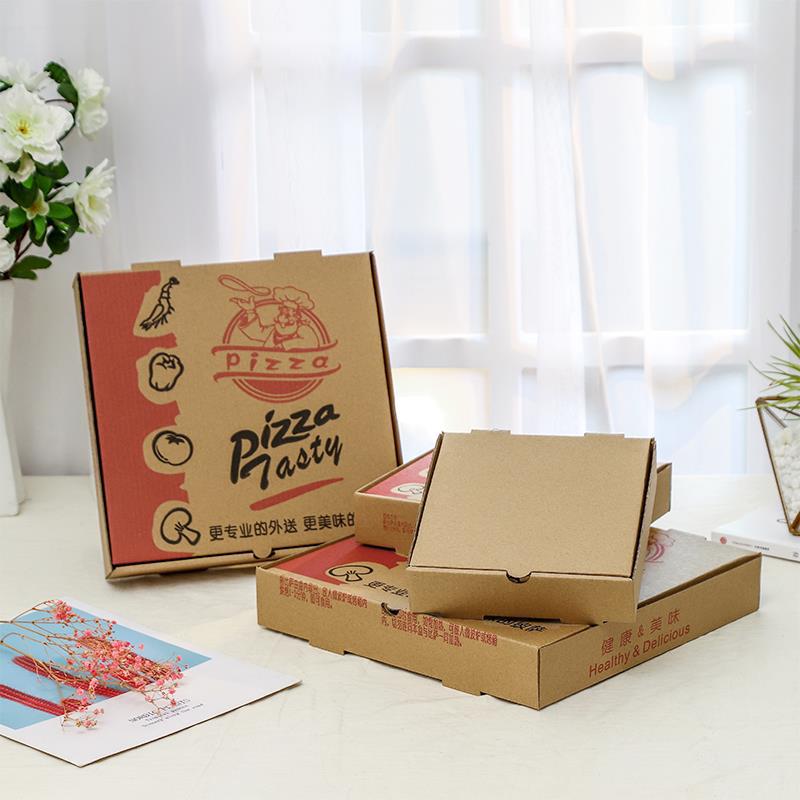 Kraft Paper Pizza Packaging Box