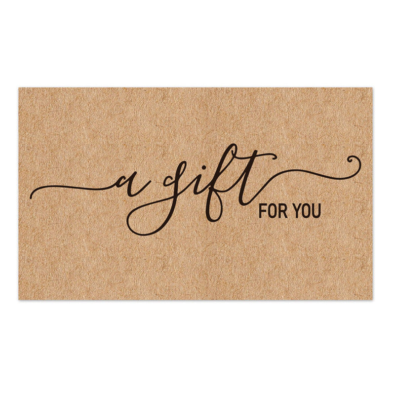 Kraft Paper Thank You Card Decoration