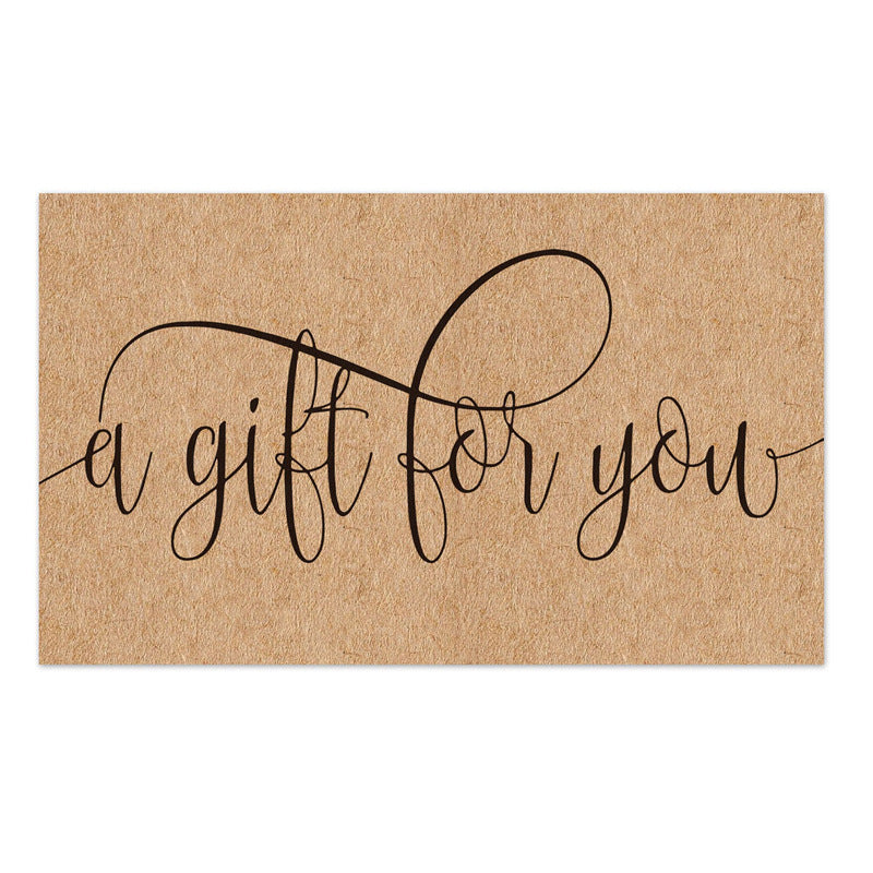 Kraft Paper Thank You Card Decoration