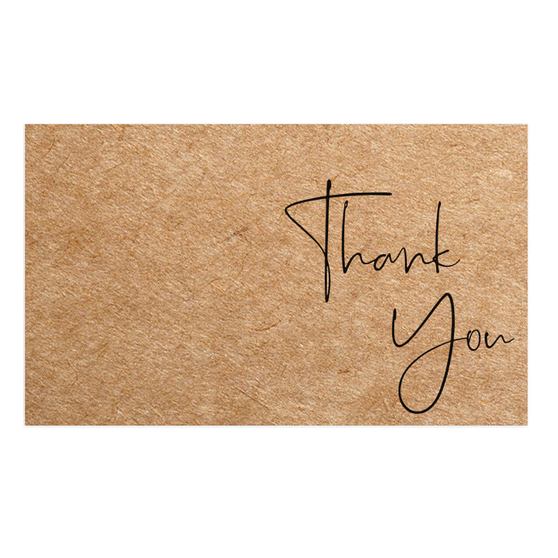 Kraft Paper Thank You Card Decoration