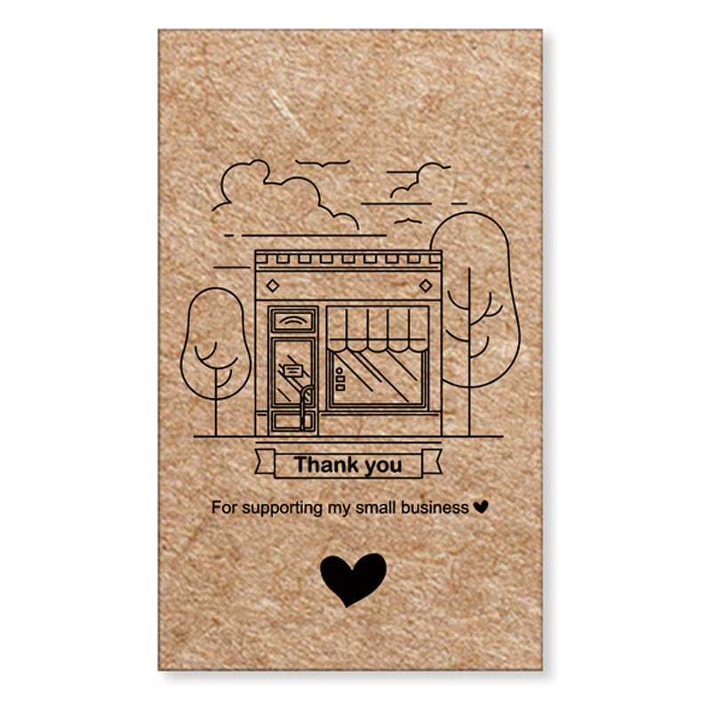 Kraft Paper Thank You Card Decoration