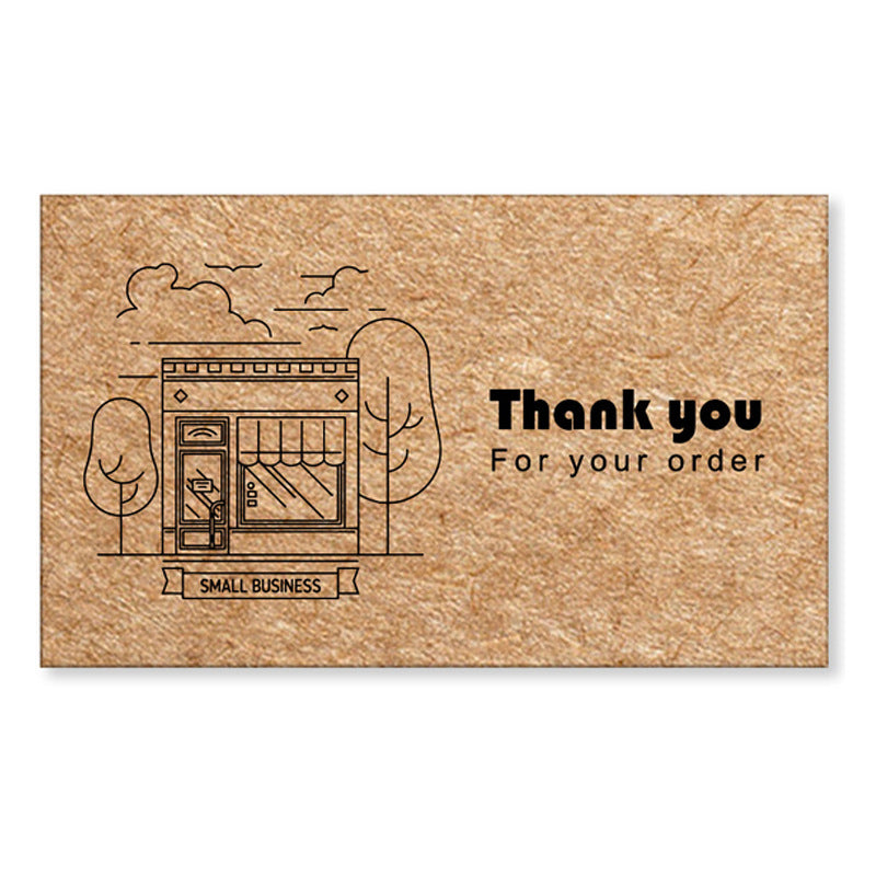 Kraft Paper Thank You Card Decoration