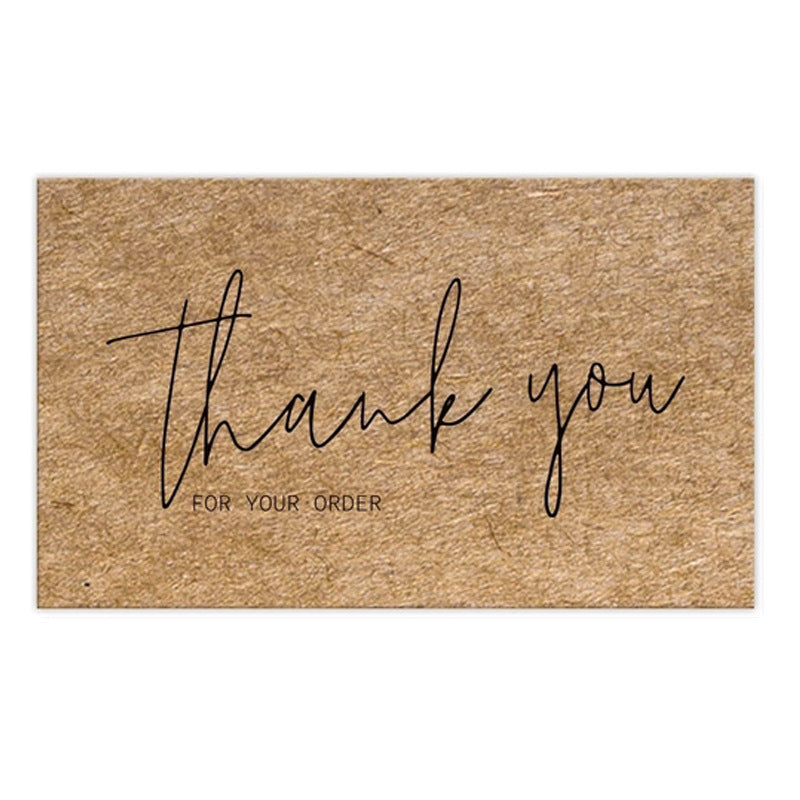 Kraft Paper Thank You Card Decoration